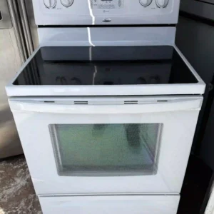 Whirlpool 30" Smooth Top Electric Range – White – Clean & Tested