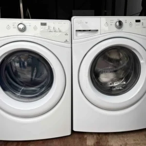 Whirlpool Washer + Electric Dryer Set — Clean & Ready