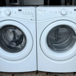 Whirlpool High-Efficiency Front-Load Washer & Matching Electric Dryer Set