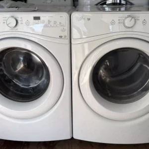 Whirlpool High-Efficiency Front-Load Washer & Matching Electric Dryer Set