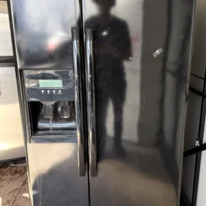 Whirlpool Side-by-Side Refrigerator – Black – Clean & Fully Tested