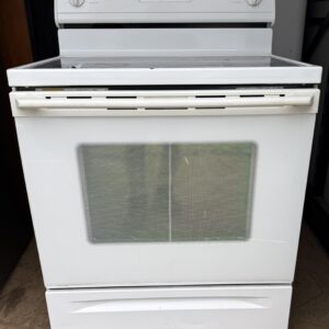 Whirlpool Electric Range – Glass Top, Self-Clean, Reliable Performance