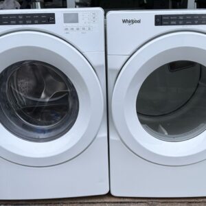 Whirlpool Front Load Washer and Gas Dryer Set – White – High Efficiency