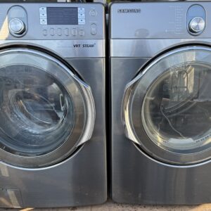 Samsung Front-Load Washer and Gas Dryer Set – Large Capacity – Stainless Finish