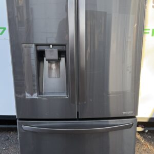 LG 24 Cu Ft French Door Refrigerator with Ice Maker – Black Stainless