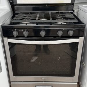 Whirlpool 5-Burner Gas Range with Center Griddle – Stainless Steel