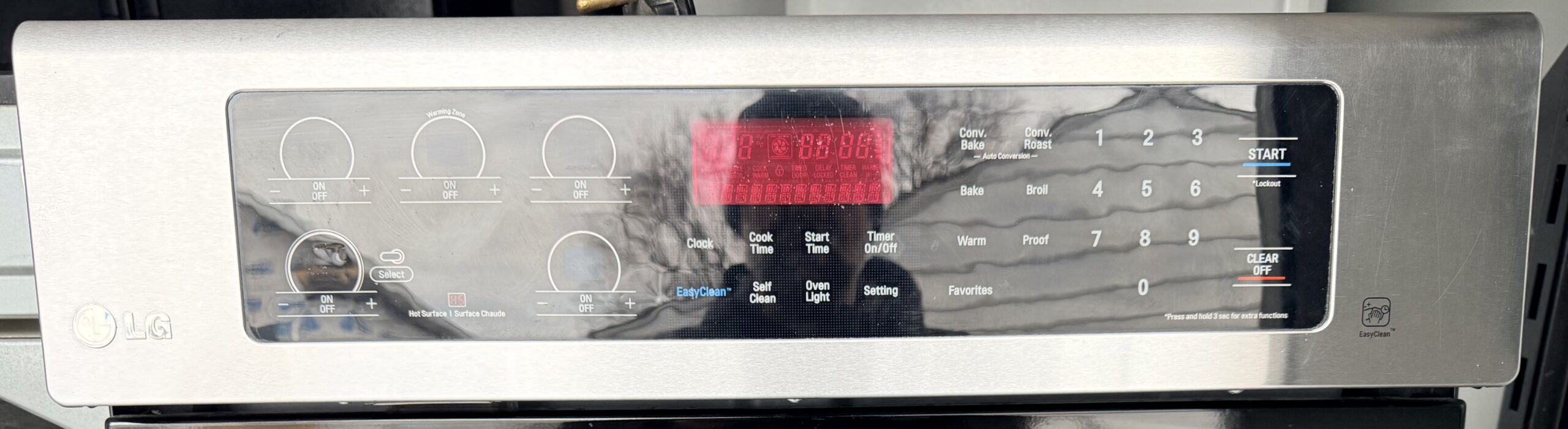 LG Stainless Steel Sleek Glass Cooktop Electric Range - Image 3