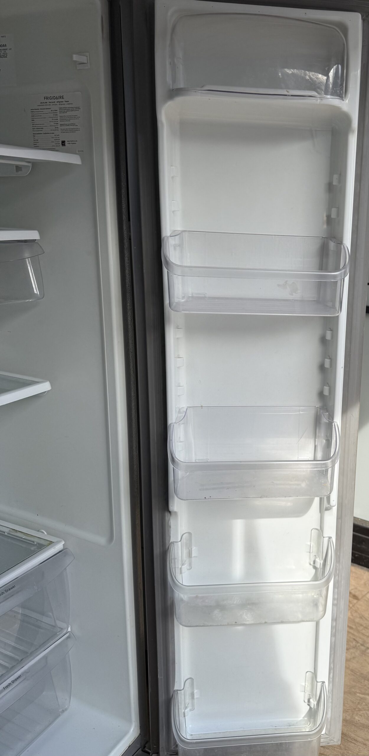 Frigidaire Side-by-Side Refrigerator – Clean, Cold, Ready to Use - Image 4