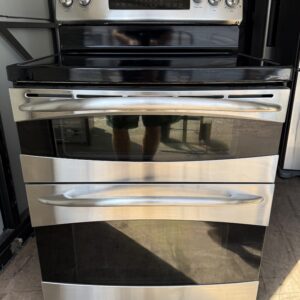 GE Profile Electric Range – Double Oven, Smooth Top, Stainless Steel
