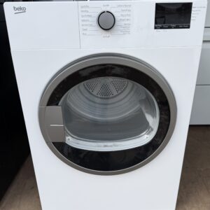 Clean Beko 24” compact front load electric dryer in great condition and ready for use.