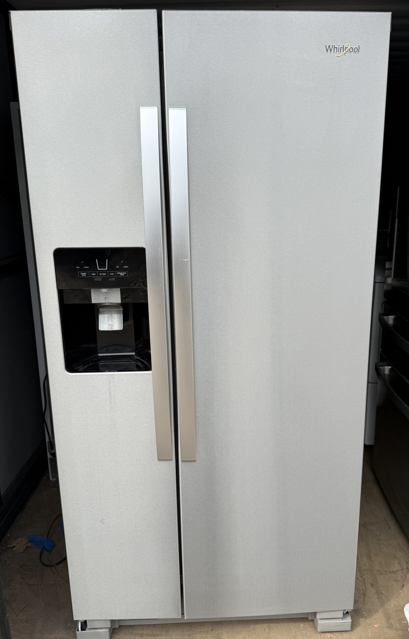 Whirlpool Stainless Side-by-Side Refrigerator with Ice and Water Dispenser