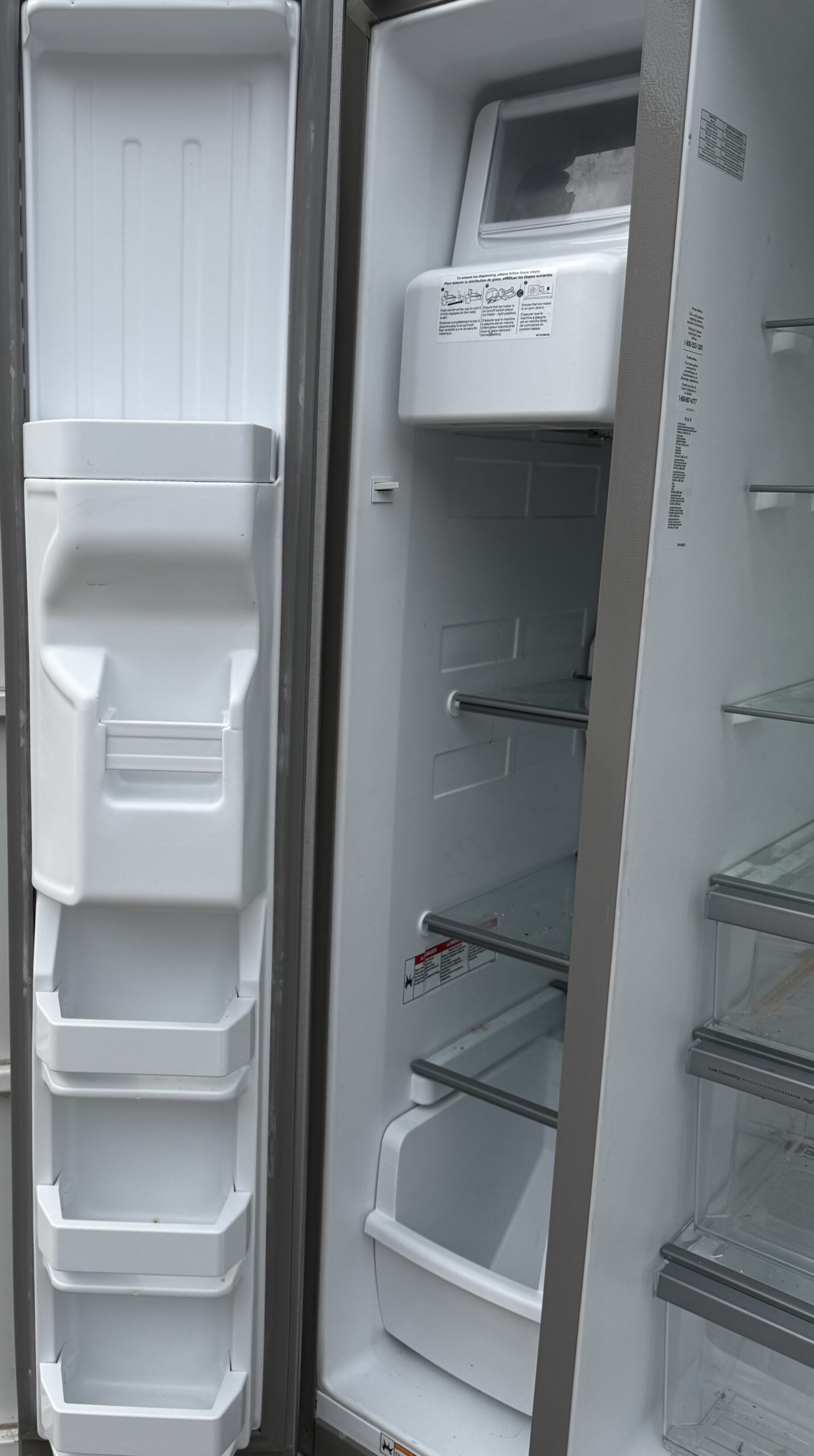 Whirlpool Stainless Side-by-Side Refrigerator with Ice and Water Dispenser - Image 4