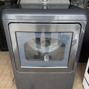 GE Profile Gas Dryer Dark Stainless Large Capacity Steam Dryer