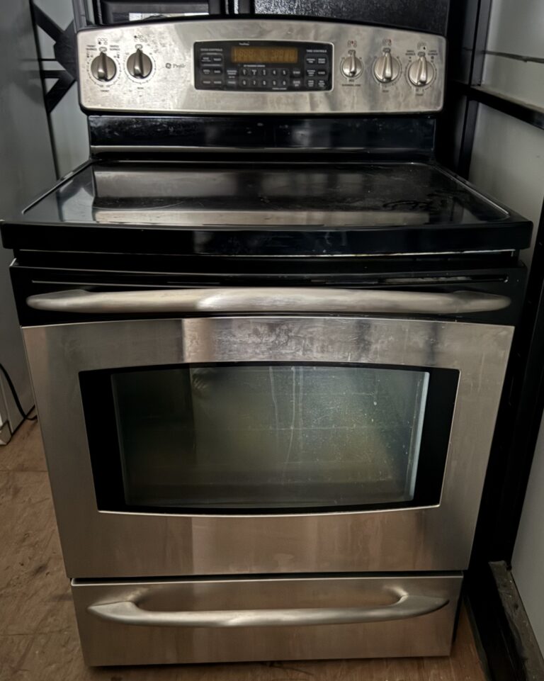 GE Profile Electric Range Stainless Steel 30 Inch — Front View