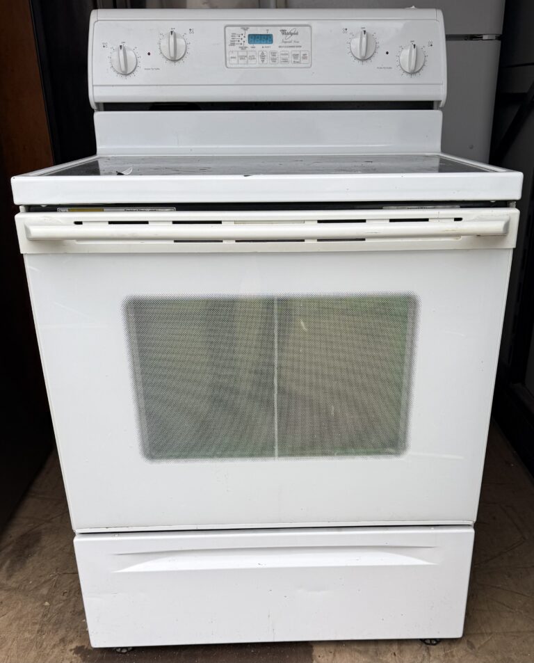 Whirlpool Electric Range 30 Inch White — Front View