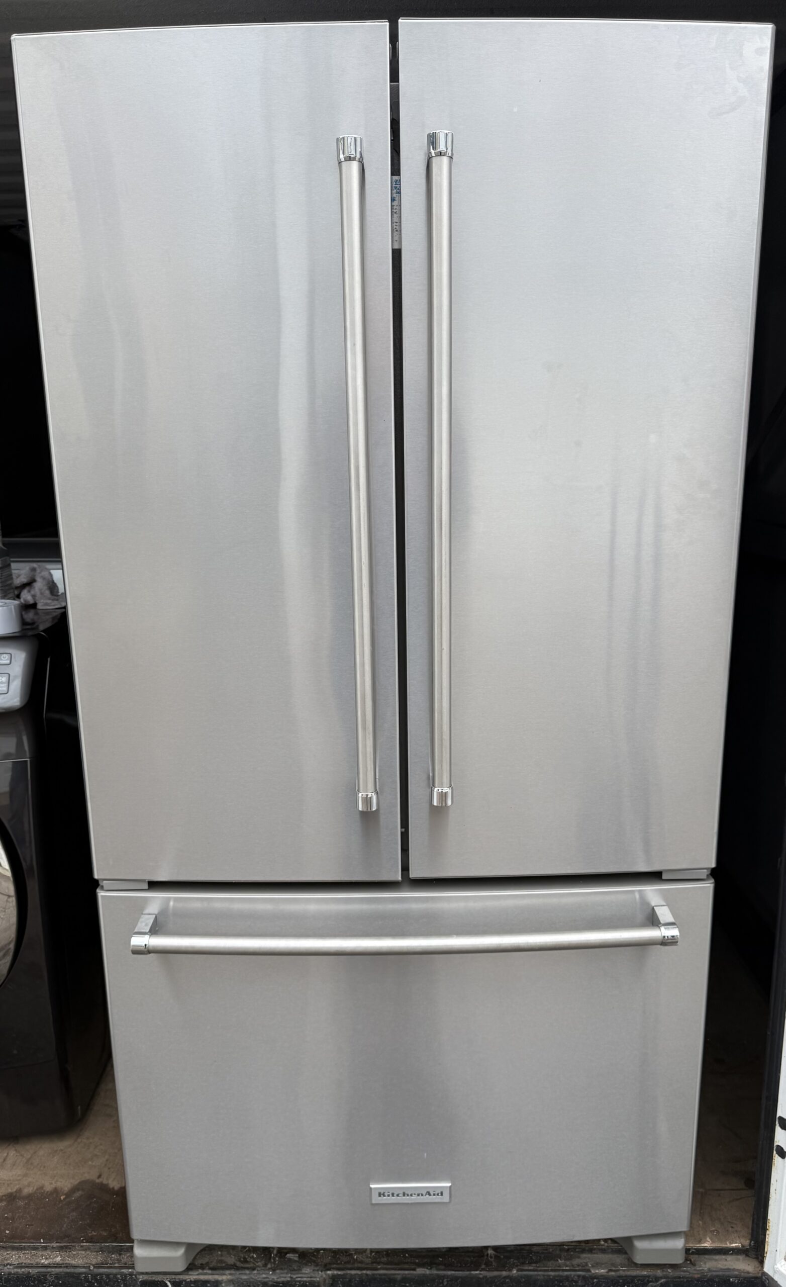 KitchenAid Counter-Depth French Door Refrigerator Stainless Steel — Front View
