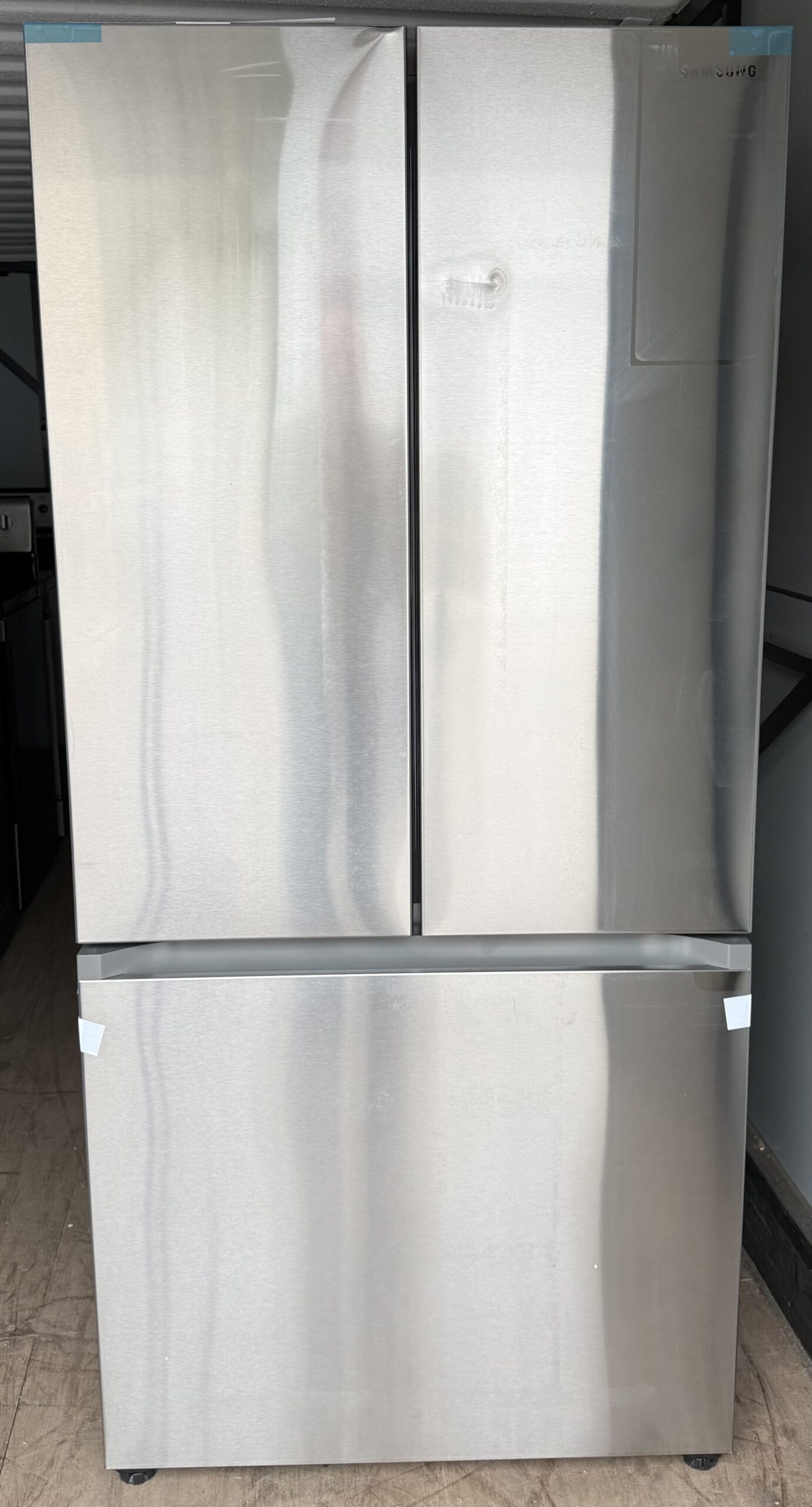 Samsung Counter-Depth French Door Refrigerator 17.5 cu ft Stainless — Front View