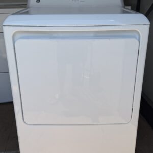 GE Gas Dryer 6.2 cu ft White — Front View