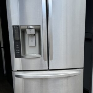 LG French Door Refrigerator 24 cu ft Stainless Steel — front view