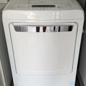 LG electric dryer white 7.3 cu ft large capacity — front view