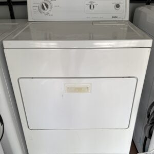 Kenmore electric dryer white large capacity — front view