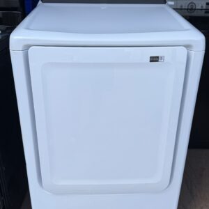 Samsung electric dryer white — front view