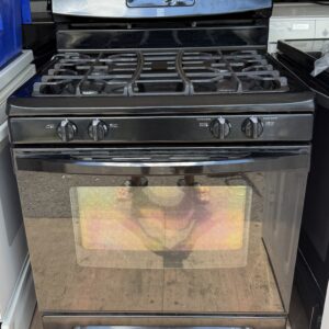 Kenmore black 30 inch gas range with sealed burners — front view