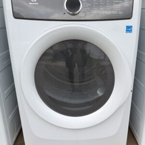 Electrolux electric dryer white front-load — front view