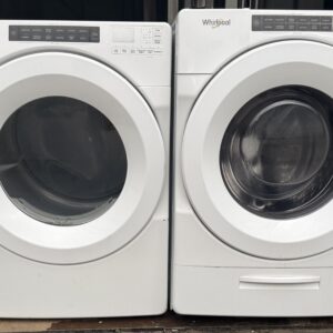 Whirlpool Front-Load Washer & Electric Dryer Set — White