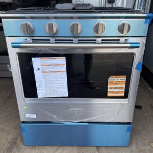 Maytag 30" Gas Range — 5 Burners, Convection + Air Fry, Stainless