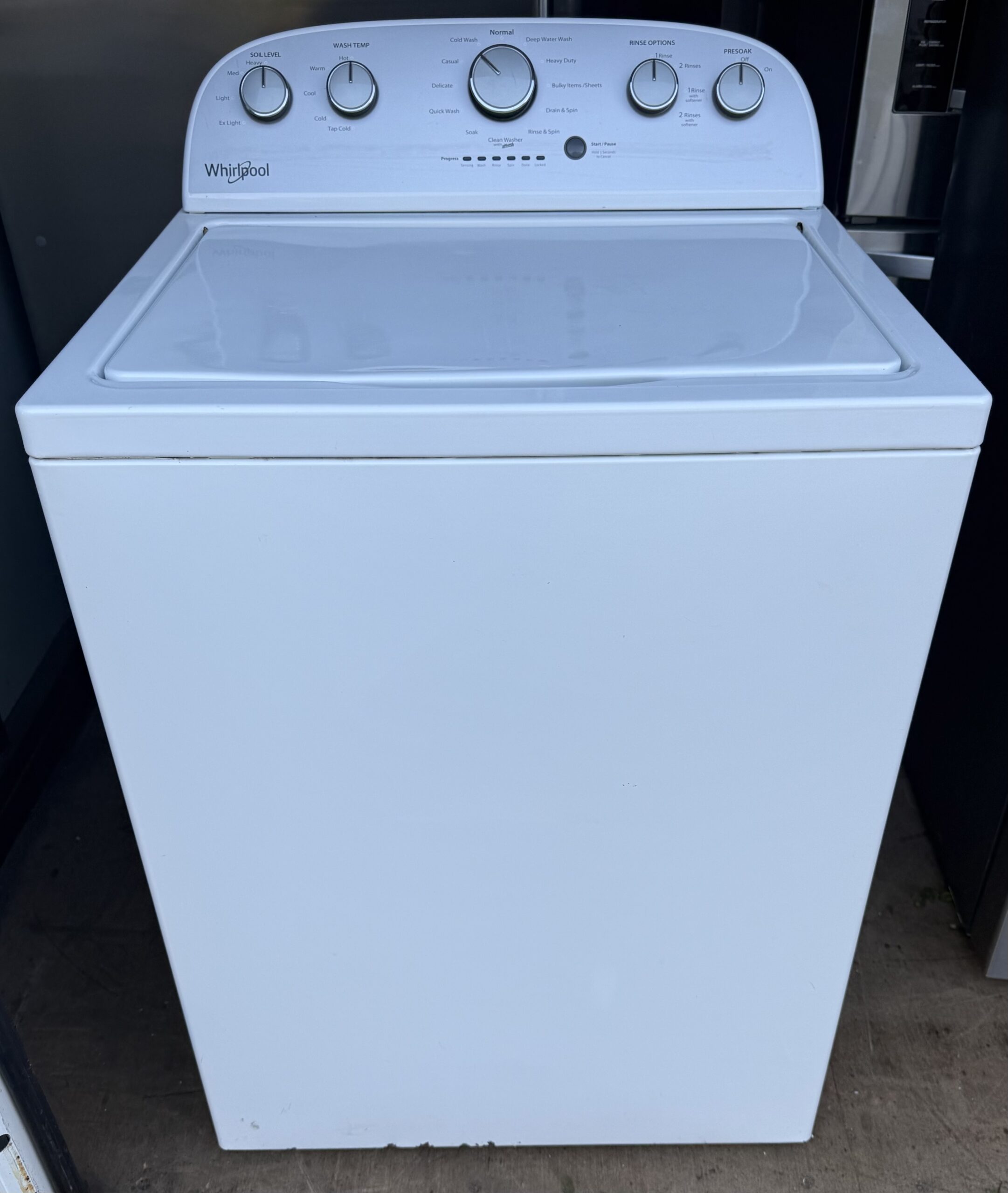 Whirlpool 4.3 cu ft Top-Load Washer with Agitator — White