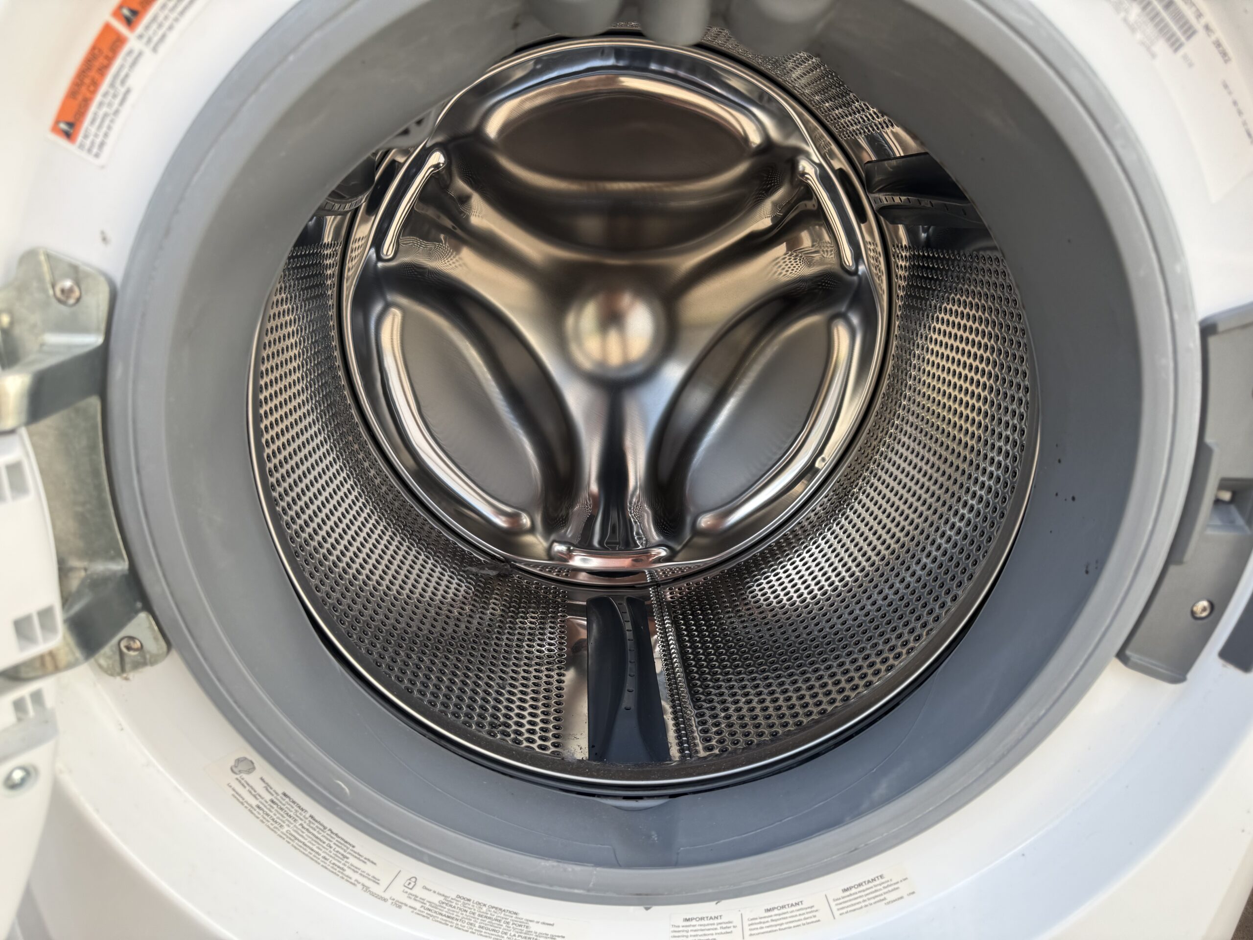Electrolux front-load washer drum interior