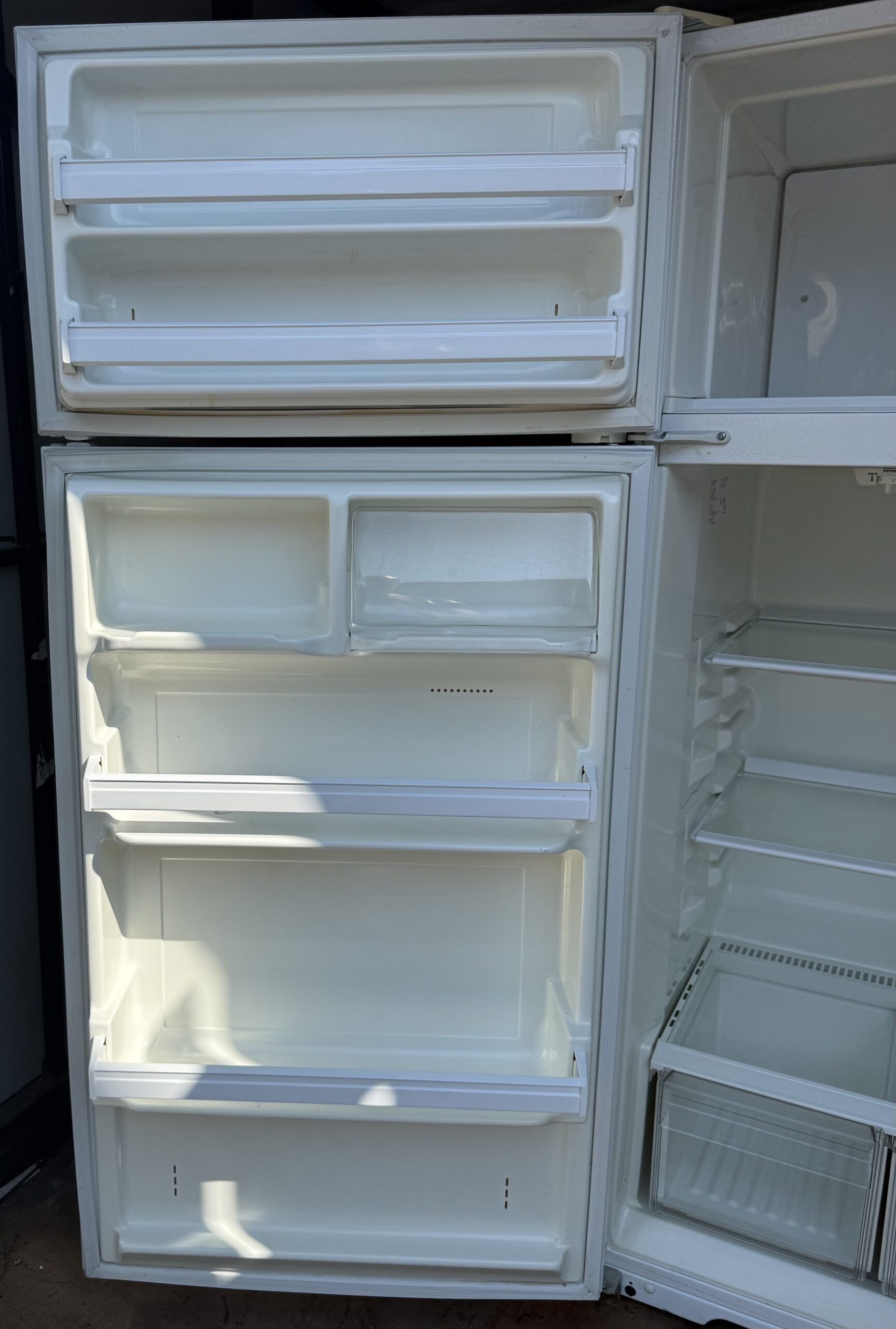Tappan refrigerator door panels with full bin set and dairy compartment