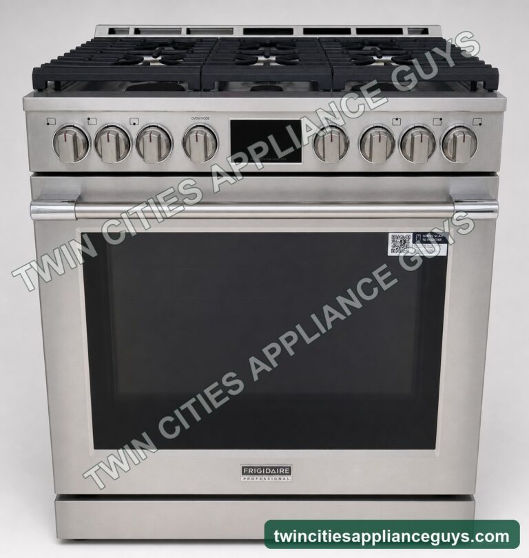 Frigidaire Professional 30-inch gas range in stainless steel, front view
