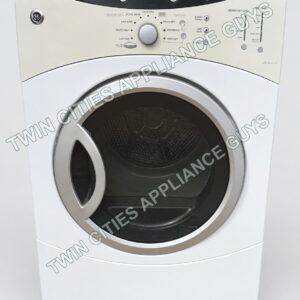 GE Adora front-load electric dryer front view