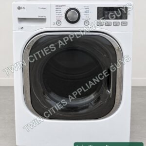 White LG front-load electric dryer product view