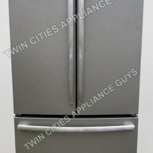 GE slate French-door refrigerator front view