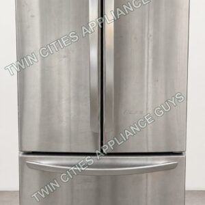 Stainless LG French-door refrigerator product view