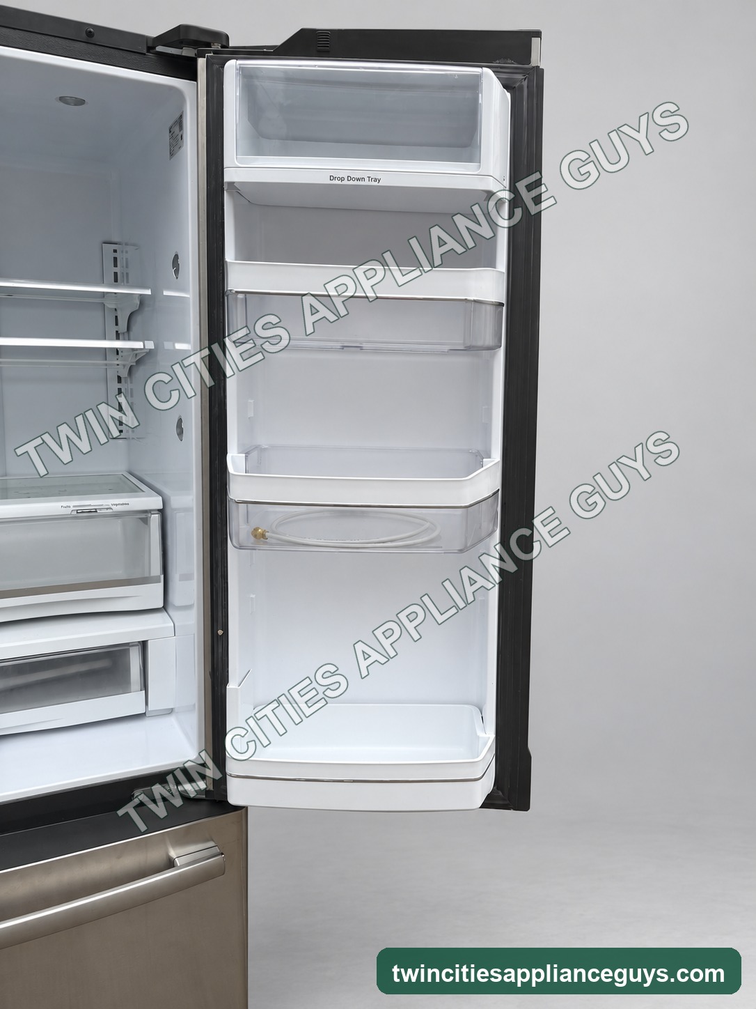GE Profile refrigerator right door storage bins