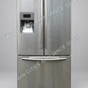 Samsung stainless French-door refrigerator front view
