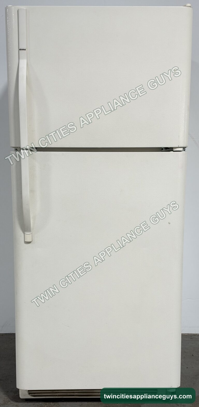 Kenmore top-freezer refrigerator front view with both doors closed